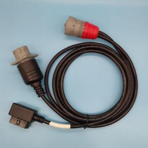 High quality eld truck Y CABLE OBD 2 16 pin female thread to J1708 6 pin and J1939 9 pin