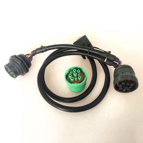 J1939 9 Pin Deutsch to OBD OBD2 OBDII 16 Pin Truck diagnostic Connector Cable wiring harness manufacturer