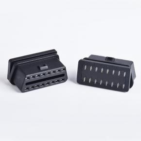 Automotive OBD2 Female Connector Pin Injection OBD Plug Diagnostic Interface Shell Available