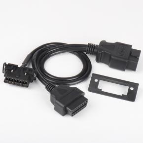 OBD2 1 in 2 conversion cable with baffle Kia 1 in 2 connection cable 16 pin 16 core 0.5m