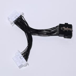 Automotive OBD2 Twin Extension Cable OBD 2 Expansion Cable OBD 16PIN One to Two Adapter Cable