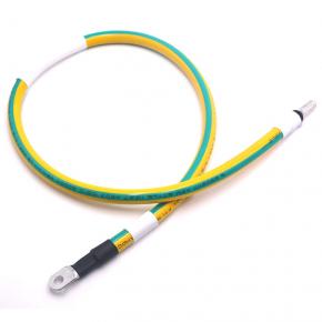 25 square new energy photovoltaic panels yellow green earth wire SC25-6 cold pressed terminal wire aperture M6 copper nose wire harness