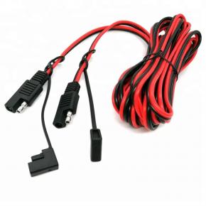 SAE Connection Cable Dual Head sae 2-prong Power Plug Car Solar Battery Charging Cable